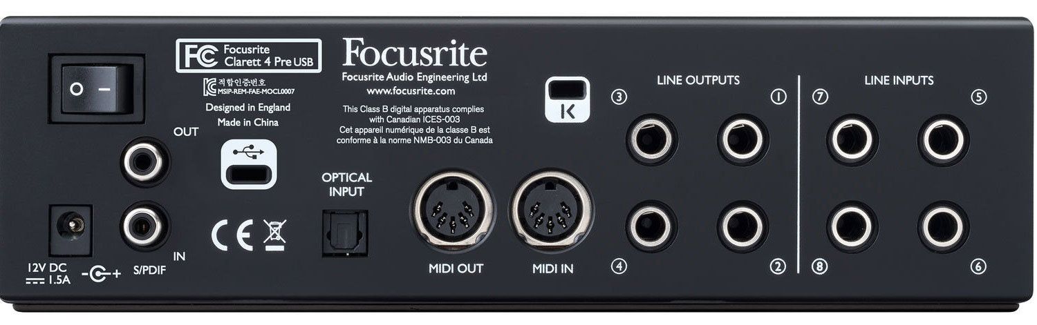 Focusrite Clarett 4Pre USB - фото 3