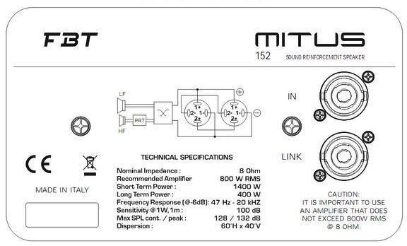 FBT MITUS 152 - фото 3