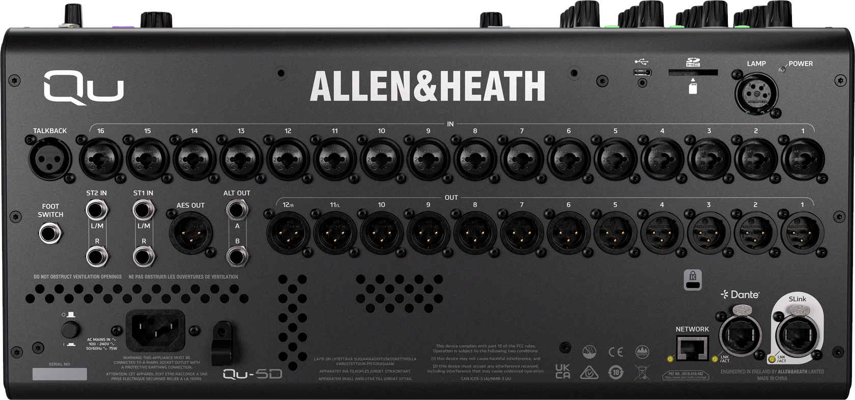 Allen&Heath QU-5D Dante Console - фото 7