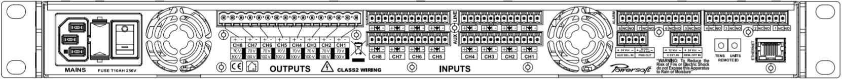 Powersoft Ottocanali 1204 DSP+ETH - фото 6