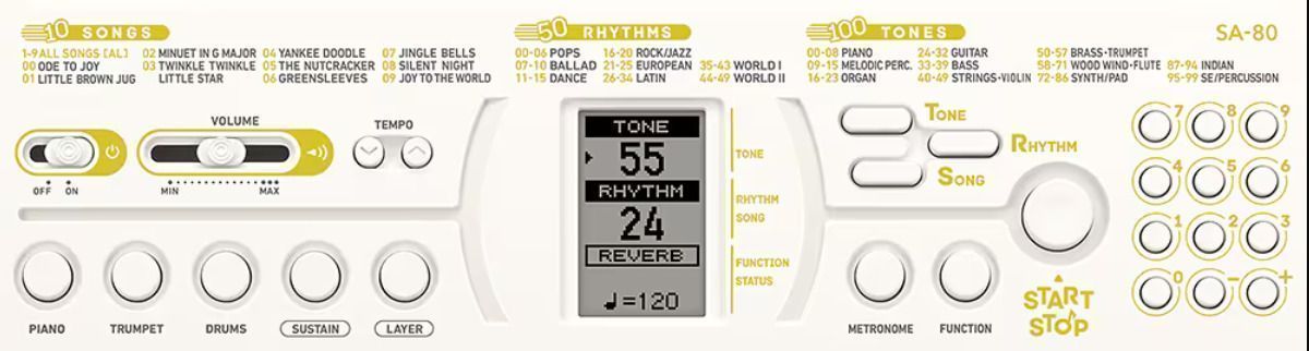 Casio SA-80 - фото 3