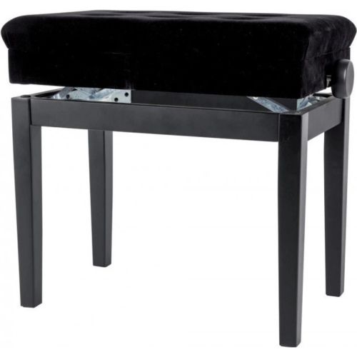 Gewa 130510 Piano bench Deluxe Compartment Black highgloss