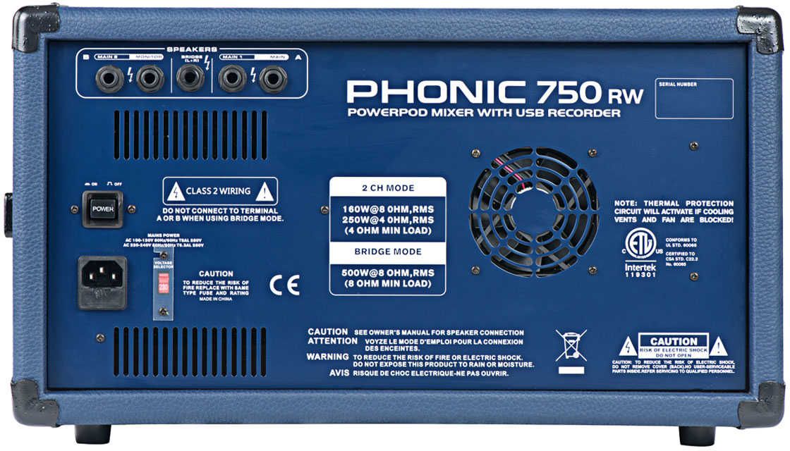 Phonic POWERPOD 750RW - фото 3
