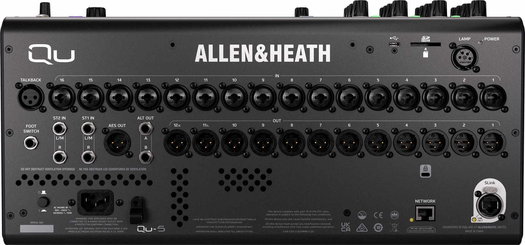 Allen&Heath QU-5 Console - фото 4