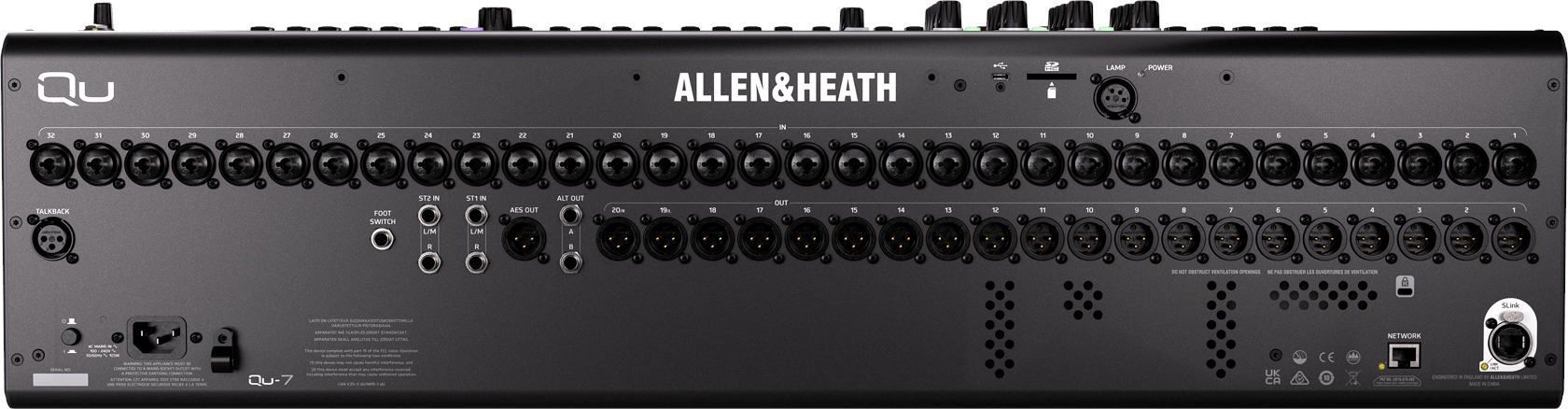 Allen&Heath QU-7 Console - фото 4
