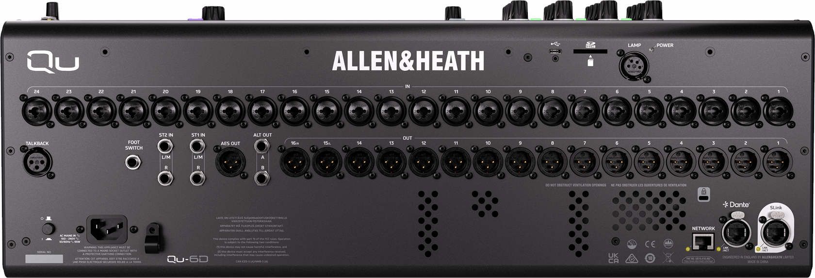 Allen&Heath QU-6D Dante Console - фото 5