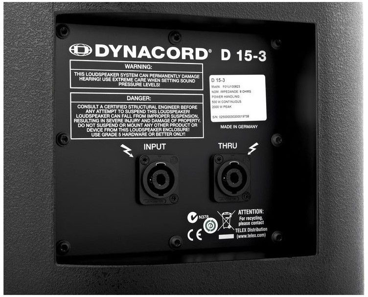 Dynacord D 15-3 - фото 4