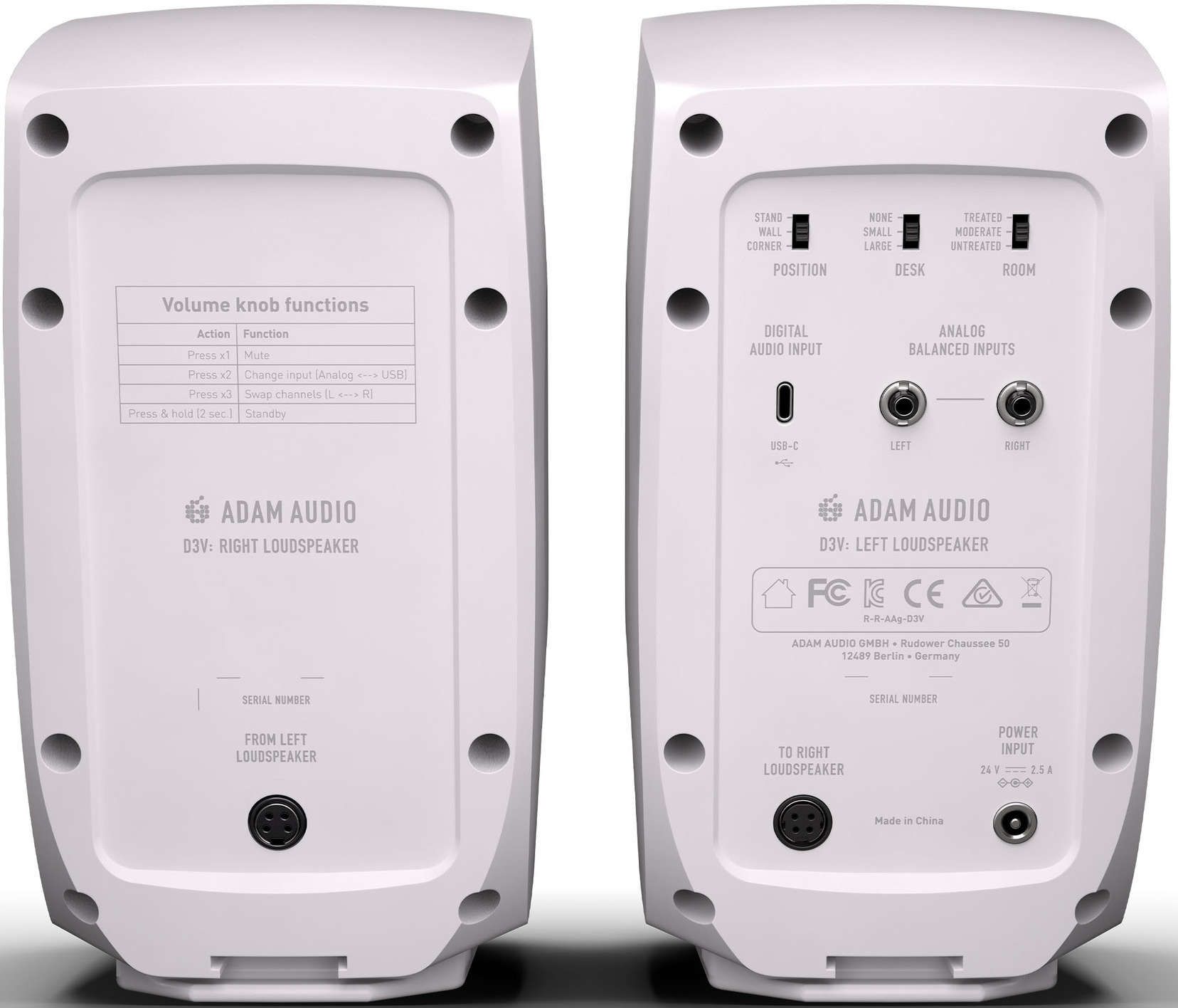 Adam Audio D3V White - фото 2