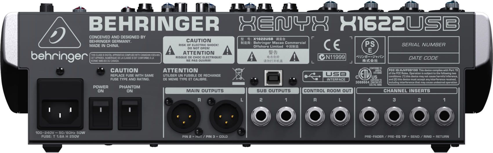 Behringer X1622USB - фото 4